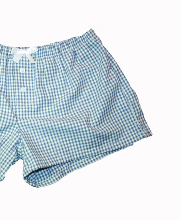 Boxers For Women Pin Stripe / Gingham S/M Sleep Shorts on Luulla